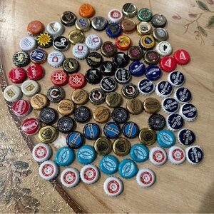 Lot Of Used Beer Bottle Caps crafting, upcycling, collecting 94 Rare